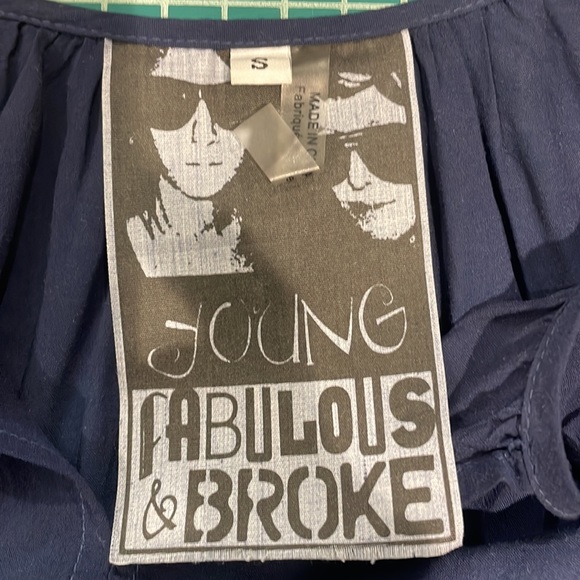 Young Fabulous & Broke Top Peasant Tie Dye Boho size small - Picture 8 of 10